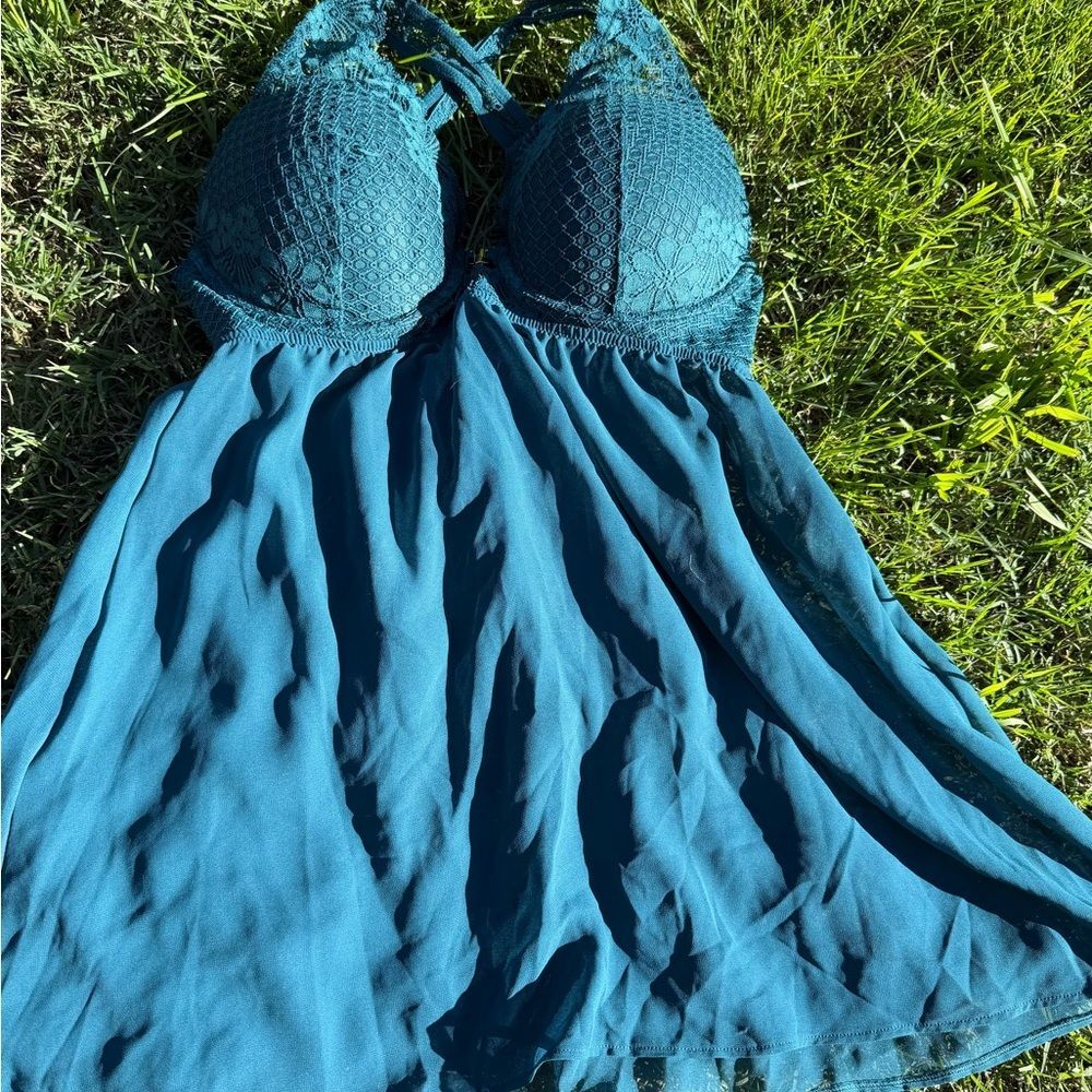 Auden Teal Lace Intimates Bralette, size L